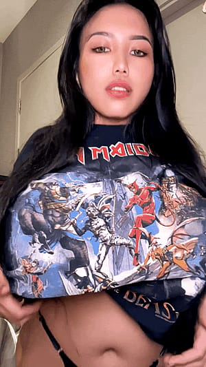 Iron maiden or my titties?'