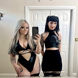 2 goths sluts looking for someone to dominate'